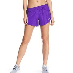 PURPLE NIKE MODERN TEMPO RUNNING SHORTS
